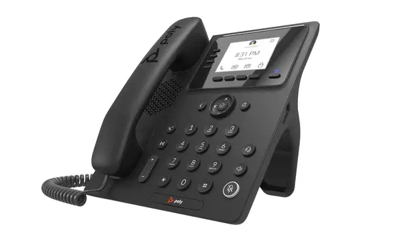 Téléphone multimédia professionnel Poly CCX 350 pour Microsoft Teams et compatible PoE - HP - Visioconférence - visuel 2