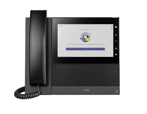 Téléphone multimédia professionnel Poly CCX 600 pour Microsoft Teams et compatible PoE - HP - Visioconférence - visuel 1