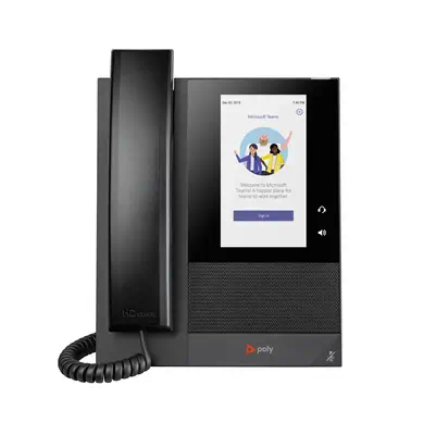 Téléphone multimédia professionnel Poly CCX 400 pour Microsoft Teams et compatible PoE - HP - Visioconférence - visuel 1