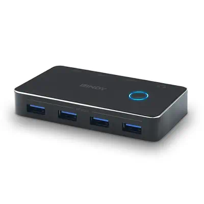 Lindy Switch de partage USB 3.0, 2 vers 4 - Switchs et Hubs - visuel 5