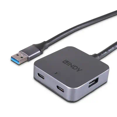 Lindy Hub USB 3.0 5m, 4 ports - Switchs et Hubs - visuel 2