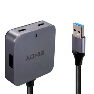 Lindy Hub USB 3.0 5m, 4 ports - Switchs et Hubs - visuel 4
