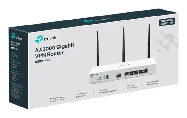 TP-Link FESTA FR365 routeur sans fil Gigabit Ethernet Dual-band (2.4GHz + 5GHz or 2.4GHz + 6GHz) Bla - Borne Wifi - visuel 6