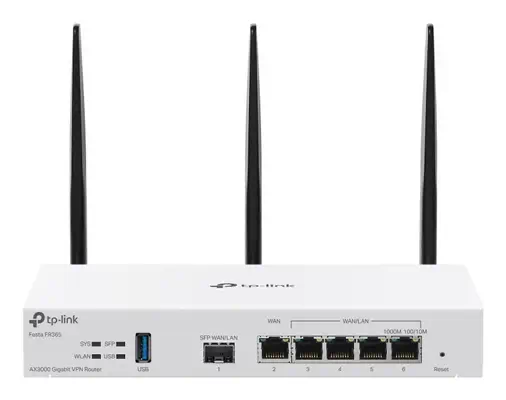 TP-Link FESTA FR365 routeur sans fil Gigabit Ethernet Dual-band (2.4GHz + 5GHz or 2.4GHz + 6GHz) Bla - Borne Wifi - visuel 1