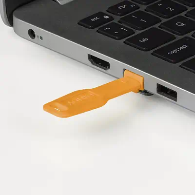 Verrous de ports RJ45, 10 pièces avec clé, Orange - Lindy - Accessoire Réseau - visuel 4
