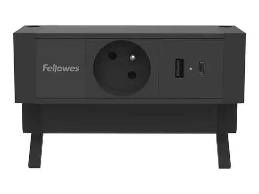 FELLOWES Power Desk Up 2.0 1x 230V 1x USB A+C Charger FR Black - Fellowes - Accessoire Onduleur - visuel 1
