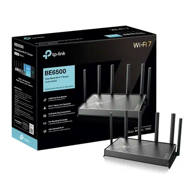 TP-Link Archer BE400 routeur sans fil 2.5 Gigabit Ethernet Bi-bande (2,4 GHz / 5 GHz) Noir - Routeur - visuel 4