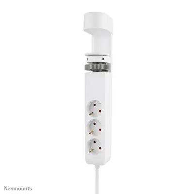 Neomounts DS22-840WH6 Multiprise de bureau avec pince et ports USB-C et USB-A - charge rapide - Bras articulé - visuel 1