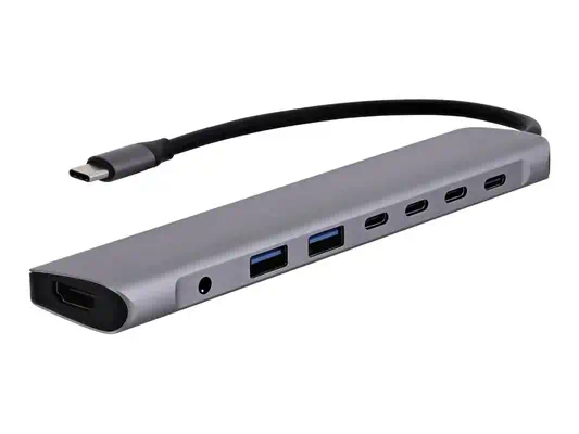 TNB iClick 8in1 USB-C Hub - aluminum - T'NB - Switchs et Hubs - visuel 1