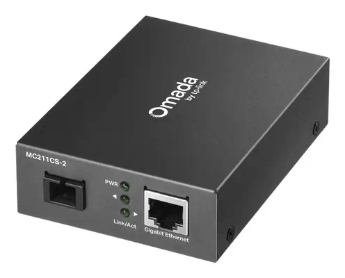 TP-Link Omada MC211CS-2 convertisseur de support réseau 1000 Mbit/s 1310 nm Monomode Noir - Carte Réseau - visuel 1