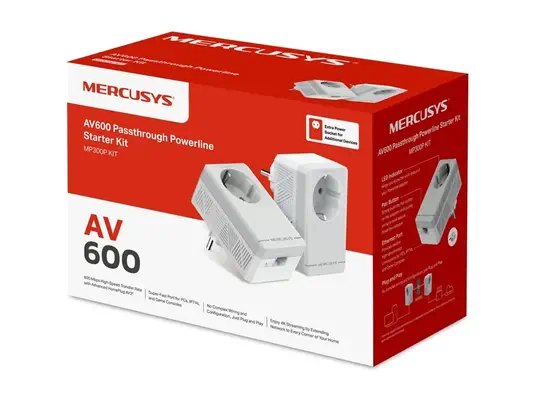 TP-LINK AV600 Passthrough Powerline Starter Kit - TP-Link - Accessoire Réseau - visuel 3