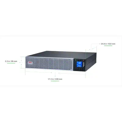 Easy UPS SRV - Onduleur on-line 3kVA Bat Lithium-Ion Tour/Rack 1 ph 230V - IEC - APC - visuel 5