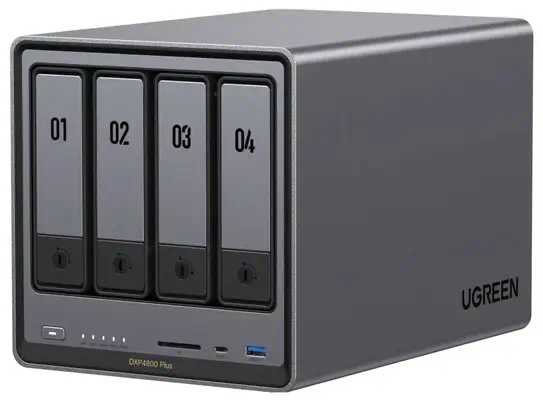 Ugreen NASync DXP4800 Plus NAS Bureau Intel® Pentium® Gold 8505 8 Go DDR5 0 To UGOS Pro - UGREEN - Serveur NAS - visuel 1