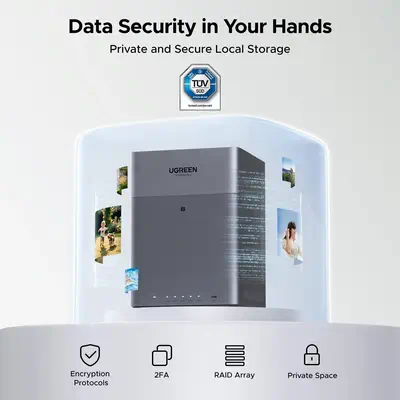 Ugreen DH4300 Plus NAS Mini Tower 8 Go LPPDDR4X UGOS Pro Gris - UGREEN - Serveur NAS - visuel 6