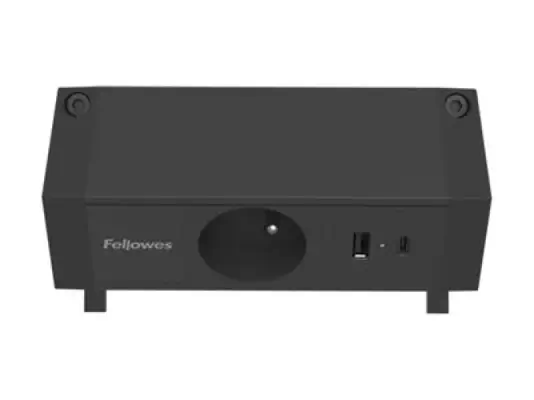 FELLOWES PRISE POUR BUREAU ÉLECTRIQUE TYPE E - NOIR Équipé de 1 x prise de courant 230v 1 x port USB - Fellowes - Accessoire Onduleur - visuel 5
