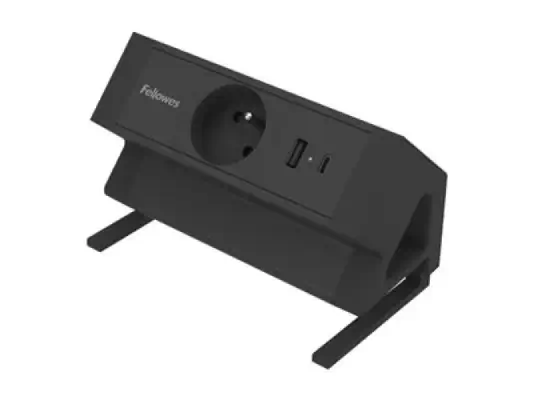 FELLOWES PRISE POUR BUREAU ÉLECTRIQUE TYPE E - NOIR Équipé de 1 x prise de courant 230v 1 x port USB - Fellowes - Accessoire Onduleur - visuel 6