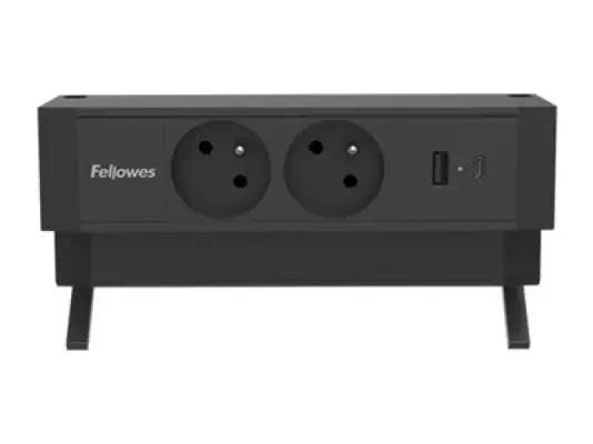 FELLOWES PRISE POUR BUREAU ÉLECTRIQUE TYPE E - NOIR Équipé de 2 x prise de courant 230v 1 x port USB - Fellowes - Accessoire Onduleur - visuel 8