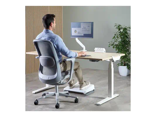 FELLOWES PRISE POUR BUREAU ÉLECTRIQUE TYPE E - BLANC Équipé de 2 x prise de courant 230v 1 x port US - Fellowes - Accessoire Onduleur - visuel 5