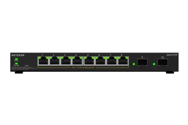 NETGEAR GS310TPv2 Géré L2/L3 Gigabit Ethernet (10/100/1000) Connexion Ethernet, supportant l'aliment - Netgear - Switchs et Hubs - visuel 2