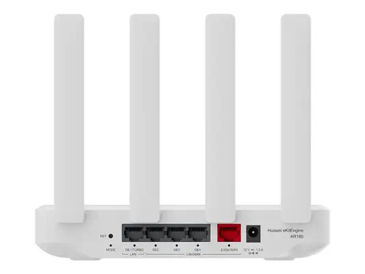 HUAWEI AR180 1x 2.5GE WAN 4xGE LAN 2+2 WiFi7 Venus White with 1x AC power adapter Fanless eKit - Huawei - Routeur - visuel 5