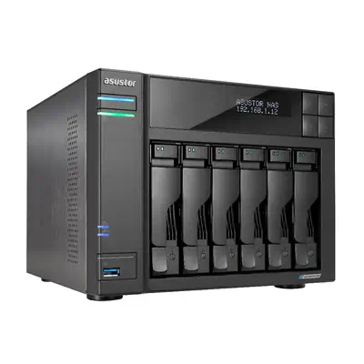 Asustor LOCKERSTOR 6 Gen2 NAS Bureau Intel® Celeron® N5105 8 Go DDR4 HDD ADM Noir - Serveur NAS - visuel 2