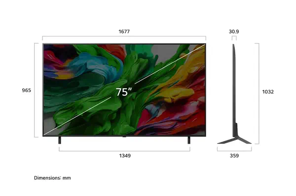 LG QNED evo AI 75QNED85A6C 190,5 cm (75") 4K Ultra HD Smart TV Wifi Noir - Ecran TV - visuel 5