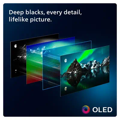 Philips 48OLED809/12 TV 121,9 cm (48") 4K Ultra HD Smart TV Wifi Gris - Ecran TV - visuel 5