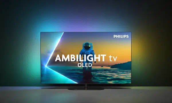 Philips Ambilight 48OLED810/12 TV 121,9 cm (48") 4K Ultra HD Smart TV Wifi Gris - Ecran TV - visuel 2