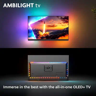 Philips 55OLED910/12 TV 139,7 cm (55") 4K Ultra HD Smart TV Wifi Métallique - Ecran TV - visuel 2