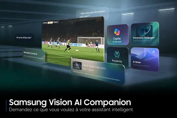 42" OLED S92H 4K Samsung Vision AI Smart TV Sans Reflet (2026) - Ecran TV - visuel 6
