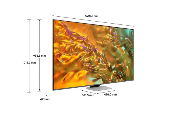 Samsung TV AI QLED 75" Q80D 2024, 4K - Ecran TV - visuel 5