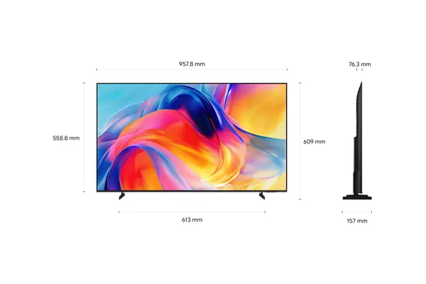 Avantages 43" Mini LED M74H 4K Samsung Vision AI Smart TV (2026) - Un design élégant