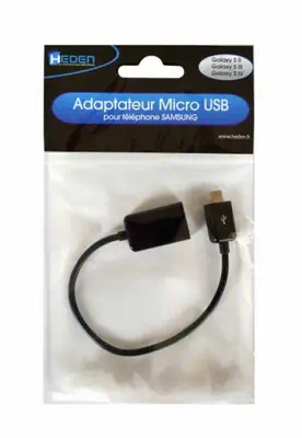 Heden CABUSBAMUSB câble USB 0,2 m Noir - Connectique - visuel 2