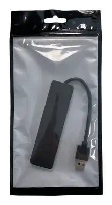 Heden 0-HUBUSB4PORT30 hub & concentrateur USB 3.2 Gen 1 (3.1 Gen 1) Type-A 5 Mbit/s Noir - Connectique - visuel 2