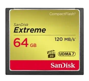 SanDisk CF Extreme 64GB 64 Go CompactFlash revendeur officiel