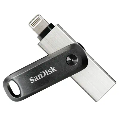 SanDisk SDIX60N-128G-GN6NE lecteur USB flash 128 Go 3.2 Gen 1 (3.1 Gen 1) Gris, Argent - Sandisk - Adaptateur stockage - visuel 1