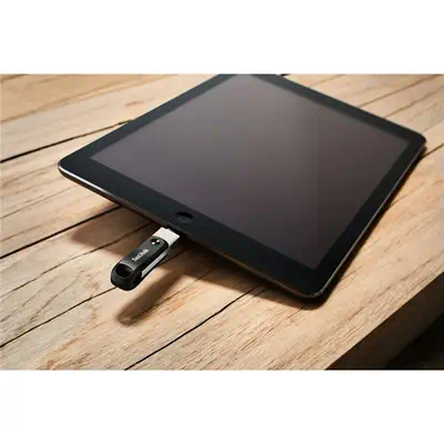 SanDisk 00183588 lecteur USB flash 128 Go USB Type-A / Lightning 3.2 Gen 1 (3.1 Gen 1) Noir, Argent - Sandisk - Adaptateur stockage - visuel 8