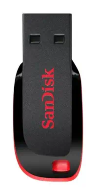 SanDisk Cruzer Blade lecteur USB flash 128 Go USB Type-A 2.0 Noir, Rouge - Sandisk - Adaptateur stockage - visuel 2