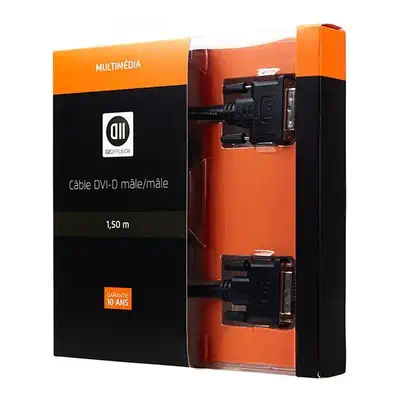 D2 Diffusion D2DVIDVI150 câble DVI 1,5 m DVI-D Noir - Connectique - visuel 1