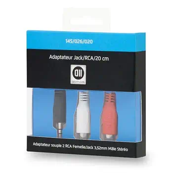 D2 Diffusion D2JKRCAF020 câble audio 0,2 m 3,5mm 2 x RCA Noir avis