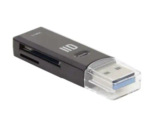 D2 Diffusion D2LECSDUSB3 lecteur de carte mémoire USB 3.2 Gen 1 (3.1 Gen 1) Noir - Connectique - visuel 1