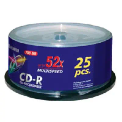 Fujifilm P10DCRCA14A CD vierge CD-R 700 Mo 52x 25 pièce(s) - Stockage - visuel 1