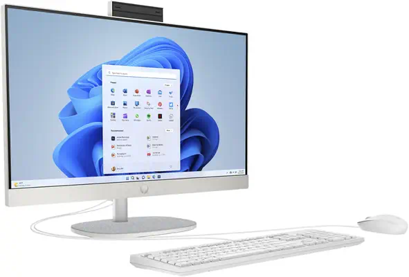 HP 24-cr0034nf AMD Ryzen™ 5 7520U 60,5 cm (23.8") 1920 x 1080 pixels PC All-in-One 8 Go LPDDR5-SDRAM - Ordinateur de bureau - visuel 2