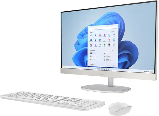 HP 24-cr0074nf AMD Ryzen™ 5 7520U 60,5 cm (23.8") 1920 x 1080 pixels PC All-in-One 16 Go LPDDR5-SDRA - Ordinateur de bureau - visuel 2
