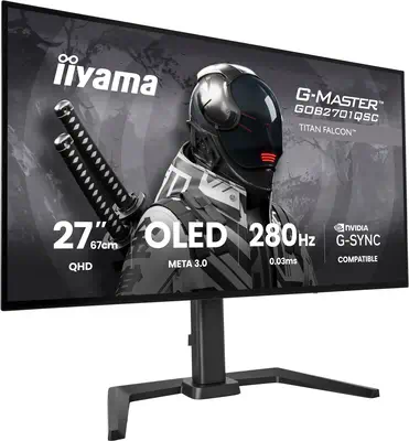 iiyama G-MASTER GOB2701QSC-B1 écran plat de PC 68,6 cm (27") 2560 x 1440 pixels 2K Ultra HD OLED Noi - Ecran Ordinateur - visuel 4