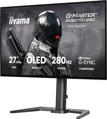 iiyama G-MASTER GOB2701QSC-B1 écran plat de PC 68,6 cm (27") 2560 x 1440 pixels 2K Ultra HD OLED Noi - Ecran Ordinateur - visuel 5