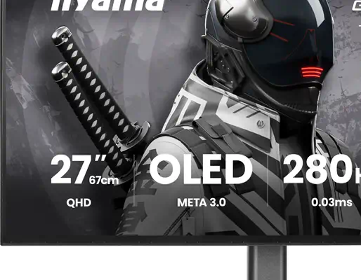 iiyama G-MASTER GOB2701QSC-B1 écran plat de PC 68,6 cm (27") 2560 x 1440 pixels 2K Ultra HD OLED Noi - Ecran Ordinateur - visuel 10