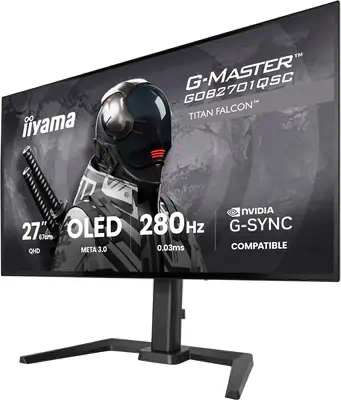 iiyama G-MASTER GOB2701QSC-B1 écran plat de PC 68,6 cm (27") 2560 x 1440 pixels 2K Ultra HD OLED Noi - Ecran Ordinateur - visuel 6