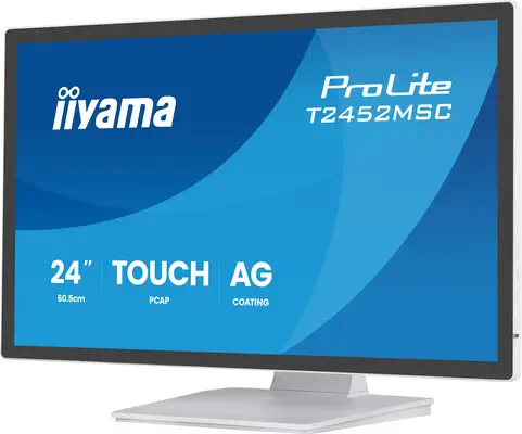 iiyama T2452MSC-W2AG écran plat de PC 61 cm (24") 1920 x 1080 pixels Full HD LED Écran tactile Blanc - Ecran Ordinateur - visuel 4