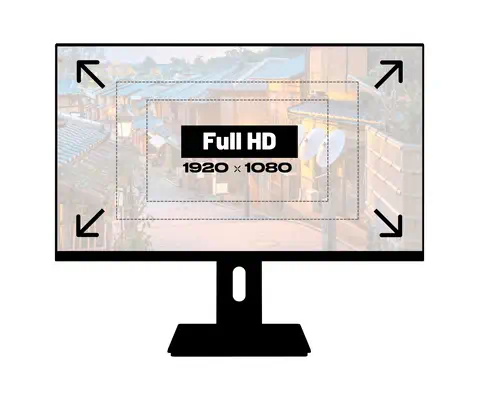 JAPANNEXT JN-I215FLFHSP-C65W écran plat de PC 54,6 cm (21.5") 1920 x 1080 pixels Full HD LCD Noir - Ecran Ordinateur - visuel 4